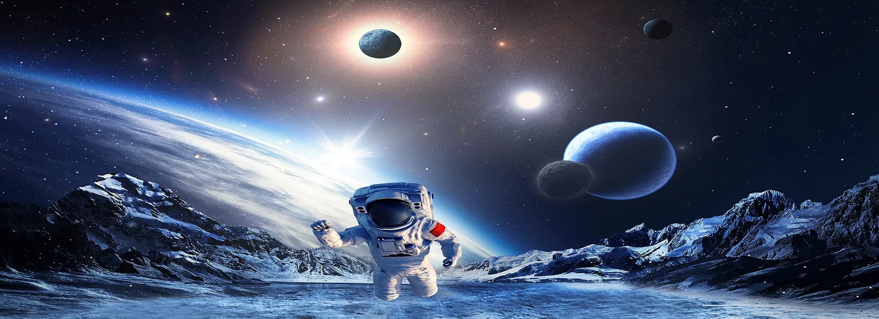 Space communications illustration